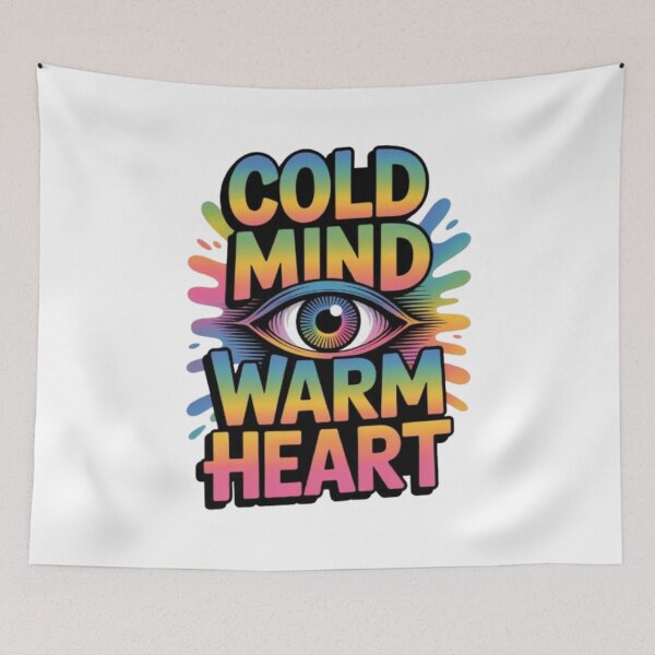 Item preview, Cold Mind, Warm Heart — Calm Thinking, Real Care designed and sold by NewUSShop.