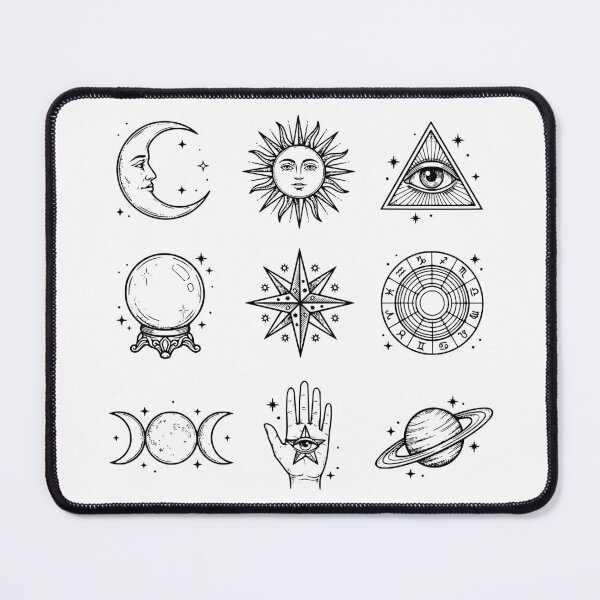 Item preview, Vintage 90s Astro Tattoo Flash – Mystical Retro Ink Art designed and sold by My Cool Store.