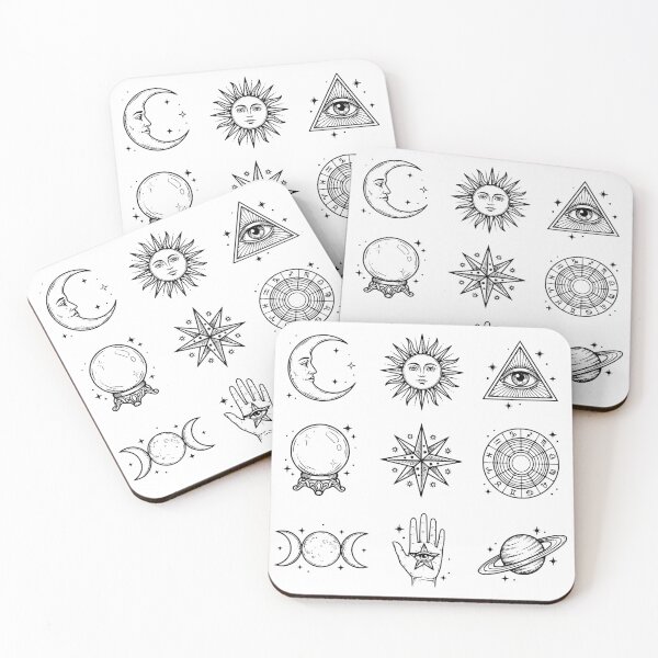 Item preview, Vintage 90s Astro Tattoo Flash – Mystical Retro Ink Art designed and sold by My Cool Store.