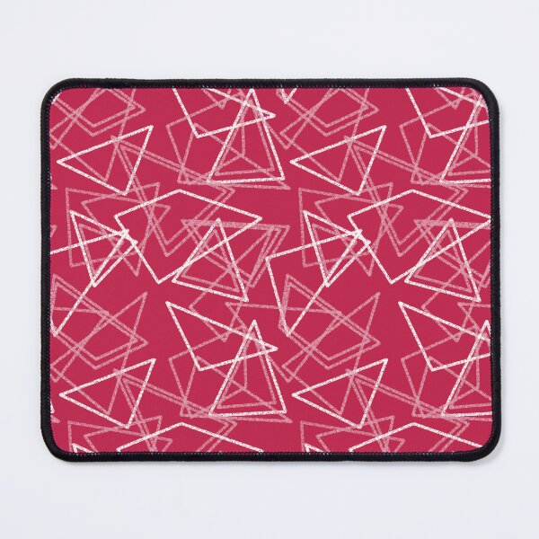 Item preview, Geometric drawing with white chalk shapes red designed and sold by fuzzyfox.