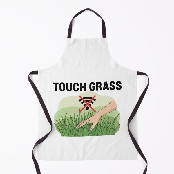 Item preview, Touch Grass Sticker - Internet Humor Chronically Online Joke Gen Z Meme Terminally Online designed and sold by RealVibeVault.