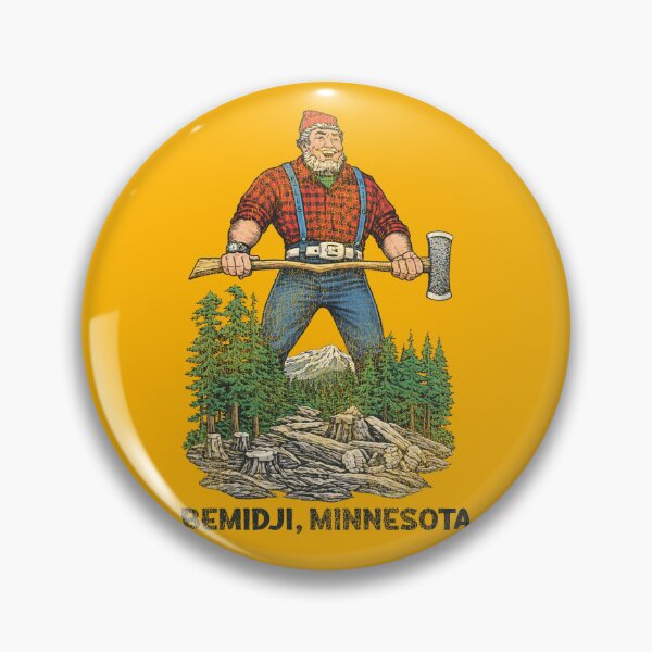 Item preview, Bemidji Minnesota Vintage Paul Bunyan Lumberjack Tourist Souvenir designed and sold by acquiesce13.