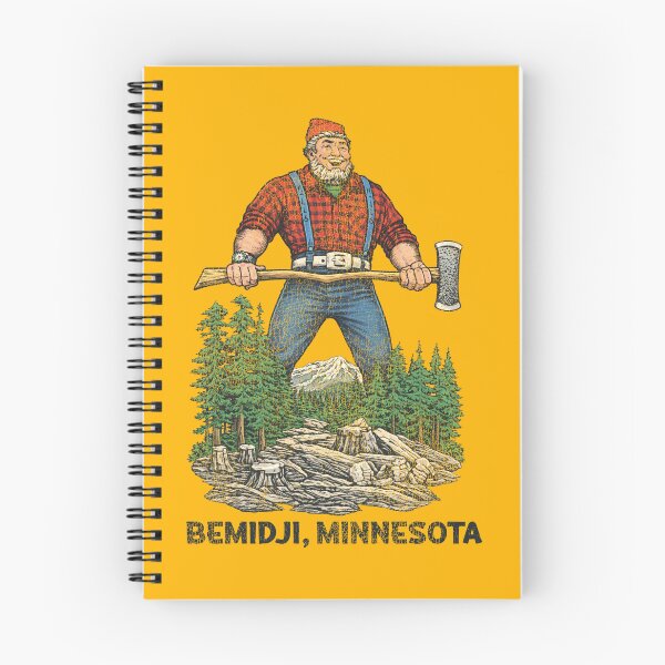 Item preview, Bemidji Minnesota Vintage Paul Bunyan Lumberjack Tourist Souvenir designed and sold by acquiesce13.
