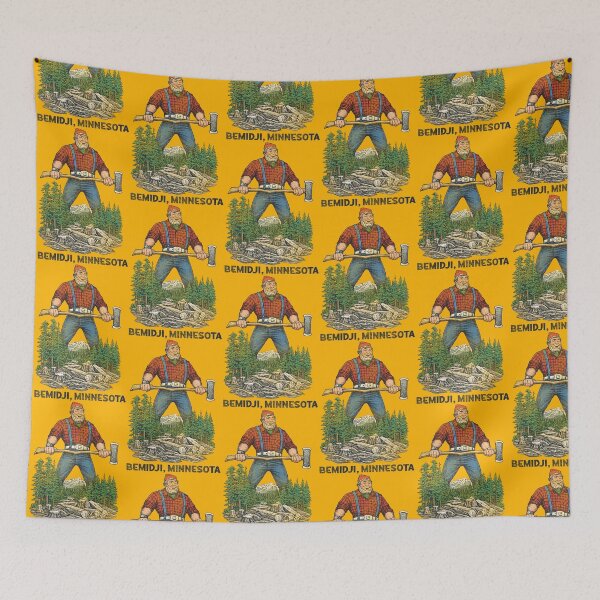 Item preview, Bemidji Minnesota Vintage Paul Bunyan Lumberjack Tourist Souvenir designed and sold by acquiesce13.