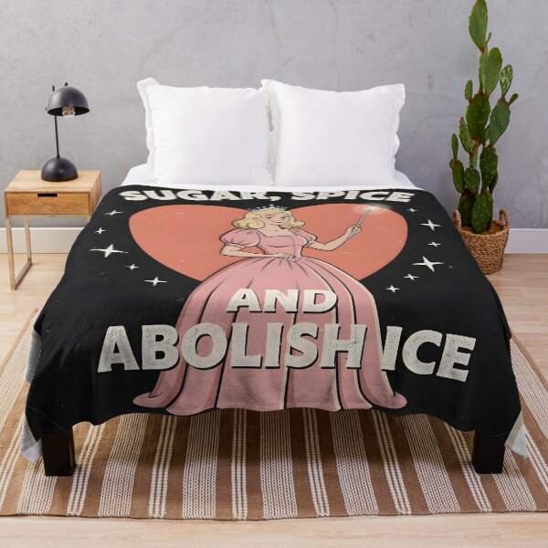 Item preview, Sugar, Spice, and Abolish ICE – Feminist Activist Political Illustration designed and sold by GiftsCreek.
