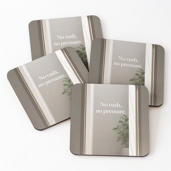 Item preview, No Rush, No Pressure – Minimal Calm Wall Art designed and sold by Lazy Planet.