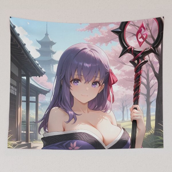 Item preview, Sakura Matou Cherry Blossom Shrine Fate Stay Night Anime Girl Waifu designed and sold by TorbenKuhano.