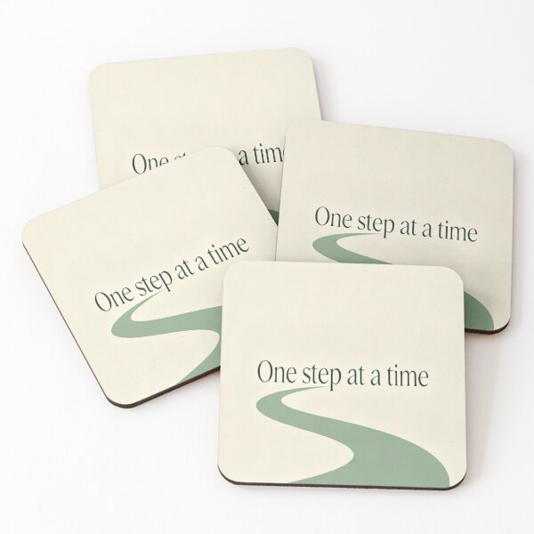 Item preview, One Step at a Time – Minimalist Path Illustration with Motivational Quote designed and sold by Cristhian Almanza.