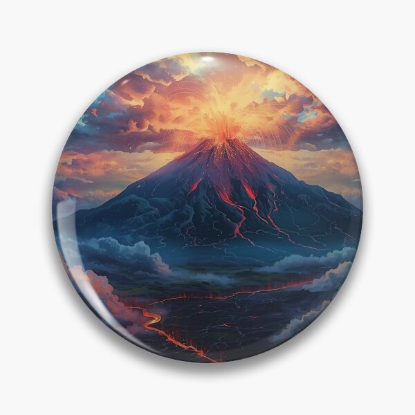 Item preview, Colorful Volcano Fractal Storm designed and sold by Glitchart66.