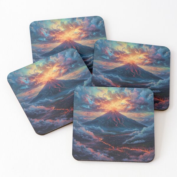 Item preview, Colorful Volcano Fractal Storm designed and sold by Glitchart66.