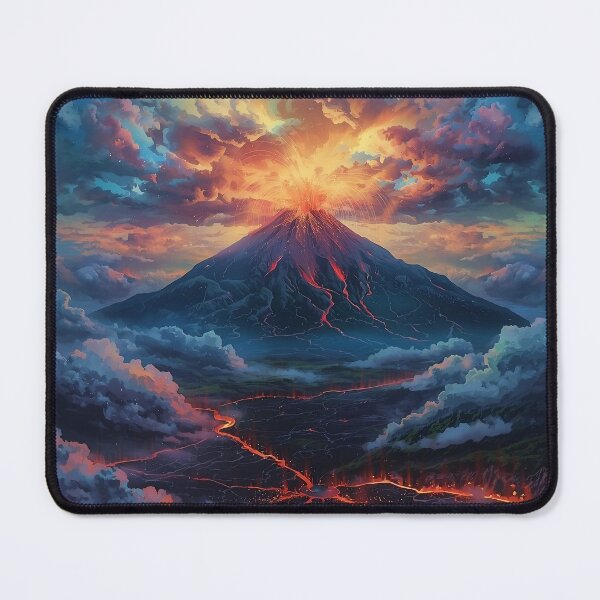 Item preview, Colorful Volcano Fractal Storm designed and sold by Glitchart66.