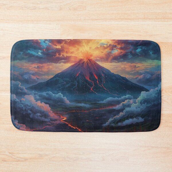 Item preview, Colorful Volcano Fractal Storm designed and sold by Glitchart66.