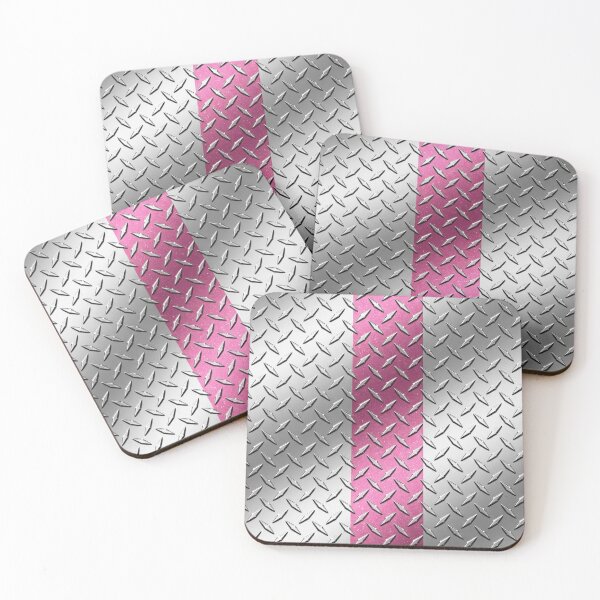 Item preview, Forged Tread: 4-Way Industrial Steel PHONE CASE (PINK RACING)  designed and sold by CleverCulture.