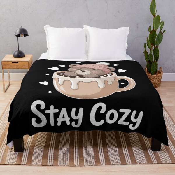 Item preview, Stay Cozy Cute Bear Hot Cocoa Winter designed and sold by CruelShadesSt.