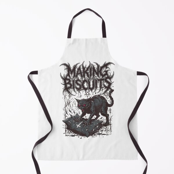 Item preview, Gato de metal haciendo galletas. Divertidos metales pesados para hombres y mujeres. designed and sold by JudeWigg.