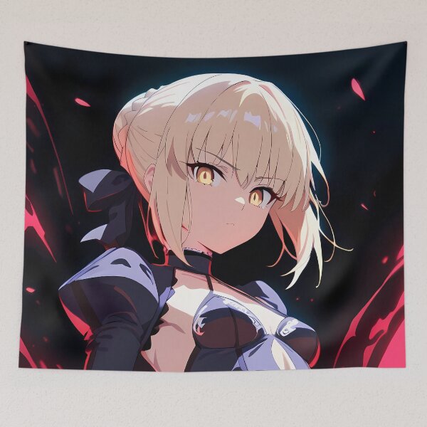 Item preview, Saber Alter Dark Flame Fate Stay Night Anime Girl designed and sold by TorbenKuhano.