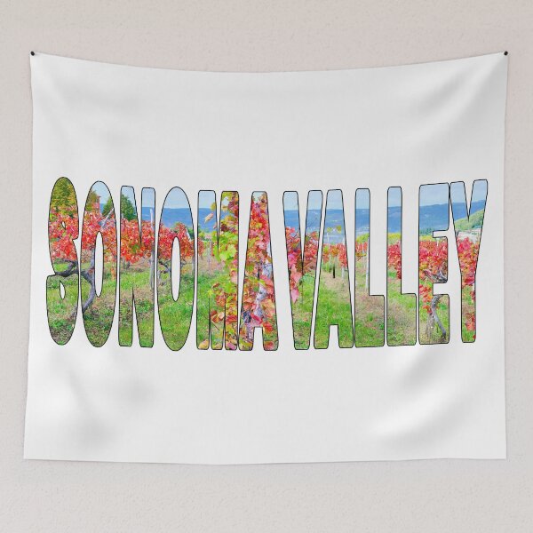 Item preview, SONOMA VALLEY -  Northern California Wine Vines in Vineyard Fall designed and sold by Adam Gormley.