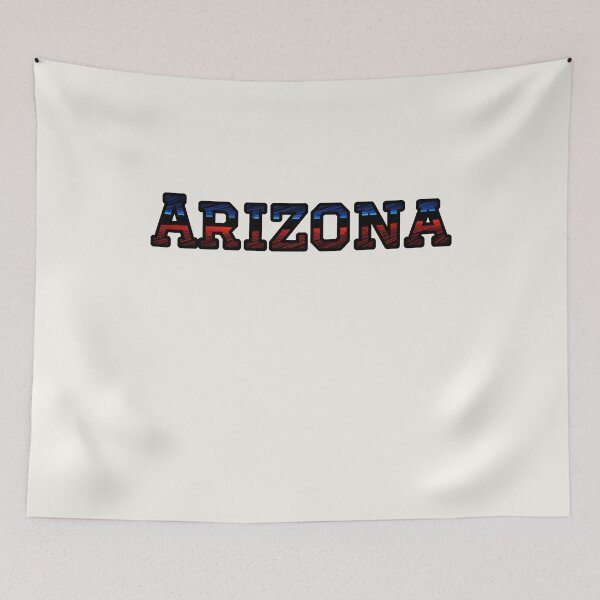Item preview, Arizona Roots Typography | Cardinal Red and Navy Colorway designed and sold by Long Family Gifts.