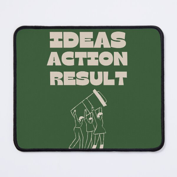 Item preview, Ideas Action Result | Productivity Motivation Quote designed and sold by Adappai.