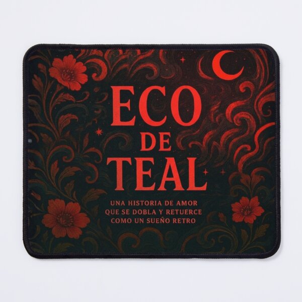 Item preview, Copy of Magic Retro Notebook – Teal Floral Echo designed and sold by Anomaly 404 Error.