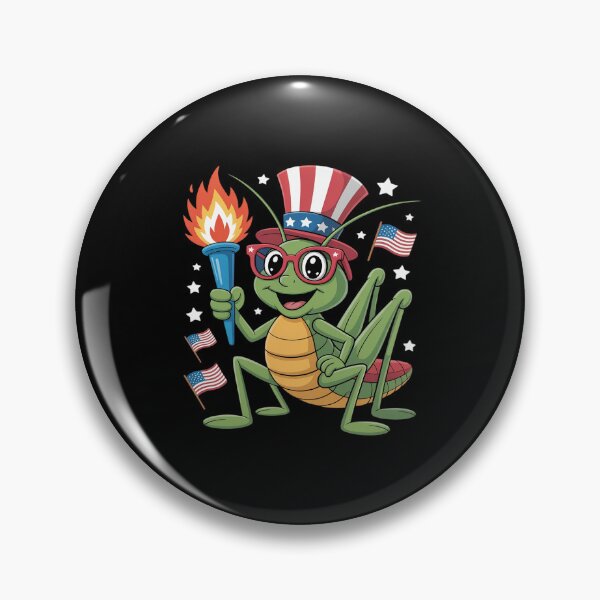 Item preview, Funny Grasshopper Wearing Eyeglasses 4th Of July designed and sold by countntenov.
