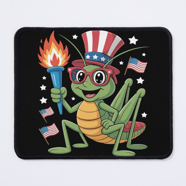 Item preview, Funny Grasshopper Wearing Eyeglasses 4th Of July designed and sold by countntenov.