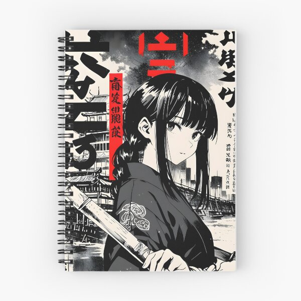 Item preview, Murderer girl kimono blade crossing bridge of dusk and ancestral weight retro poster aesthetic design designed and sold by 80sRetroDesigns.