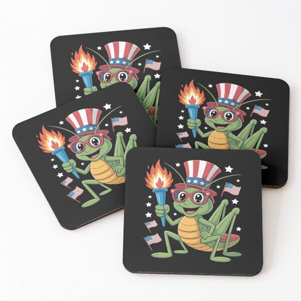 Item preview, Funny Grasshopper Wearing Eyeglasses 4th Of July designed and sold by countntenov.
