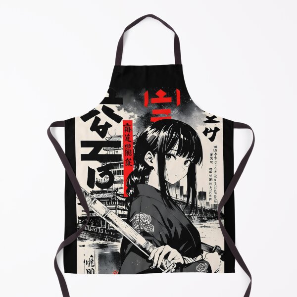 Item preview, Murderer girl kimono blade crossing bridge of dusk and ancestral weight retro poster aesthetic design designed and sold by 80sRetroDesigns.