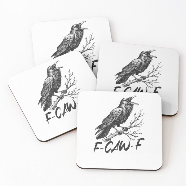 Item preview, Funny Black Crow F-Caw-F Crow Lover designed and sold by Juansustait.