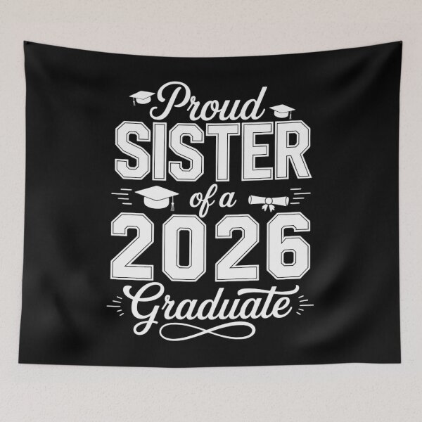 Item preview, Proud Sister of A 2026 Graduate Grad Senior 26 designed and sold by CruelShadesSt.
