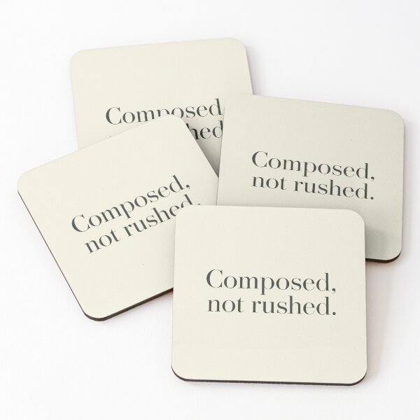 Item preview, Composed Not Rushed – Quiet Luxury Minimal Quote designed and sold by Irene Catchmind.