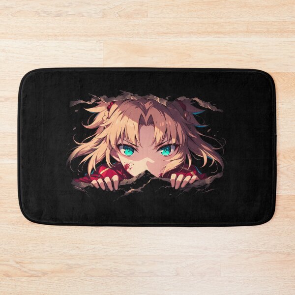 Item preview, Saber Stay Night Mordred Fate Grand Order Anime Fierce Red Armor Blonde Knight Peeking designed and sold by TorbenKuhano.