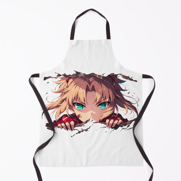 Item preview, Saber Stay Night Mordred Fate Grand Order Anime Fierce Red Armor Blonde Knight Peeking designed and sold by TorbenKuhano.