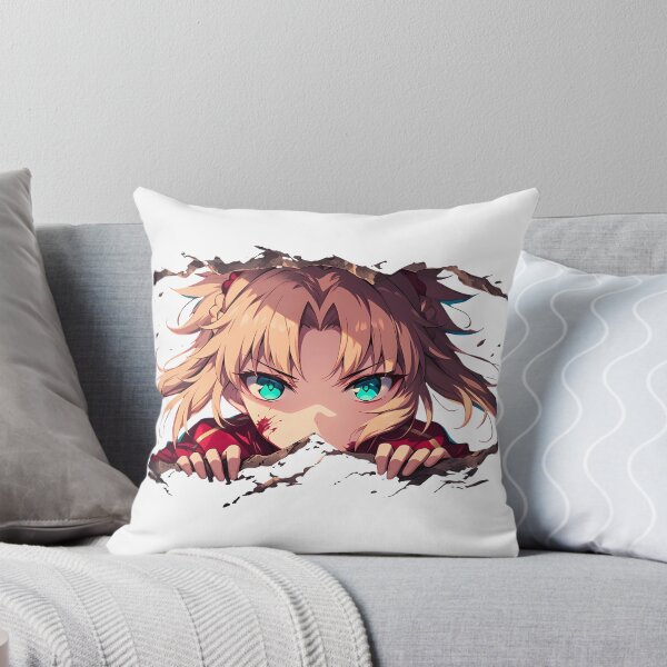 Item preview, Saber Stay Night Mordred Fate Grand Order Anime Fierce Red Armor Blonde Knight Peeking designed and sold by TorbenKuhano.