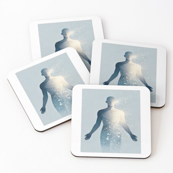 Item preview, Inner Light Awakening – Silhouette with Radiant Energy Burst designed and sold by Cristhian Almanza.