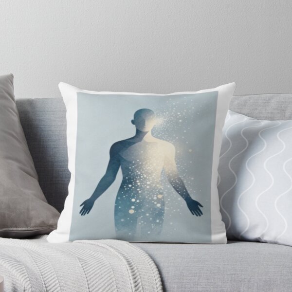 Item preview, Inner Light Awakening – Silhouette with Radiant Energy Burst designed and sold by Cristhian Almanza.