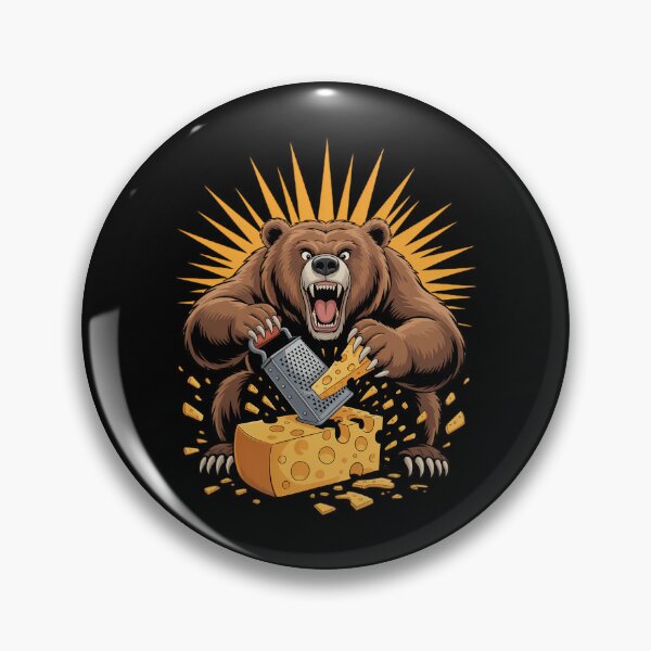 Item preview, Angry Bear Grating Cheese Grater Hater designed and sold by CruelShadesSt.