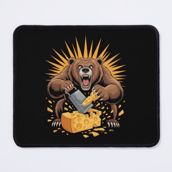 Item preview, Angry Bear Grating Cheese Grater Hater designed and sold by CruelShadesSt.