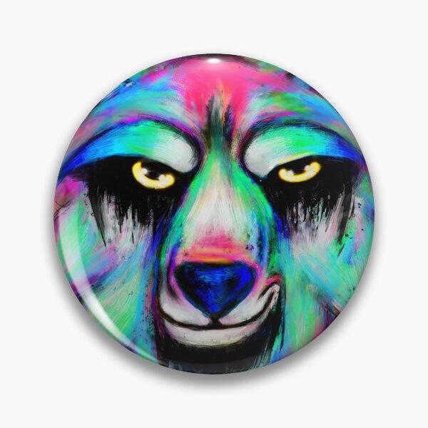 Item preview, Colorful wolf designed and sold by ConfuzRandomly.