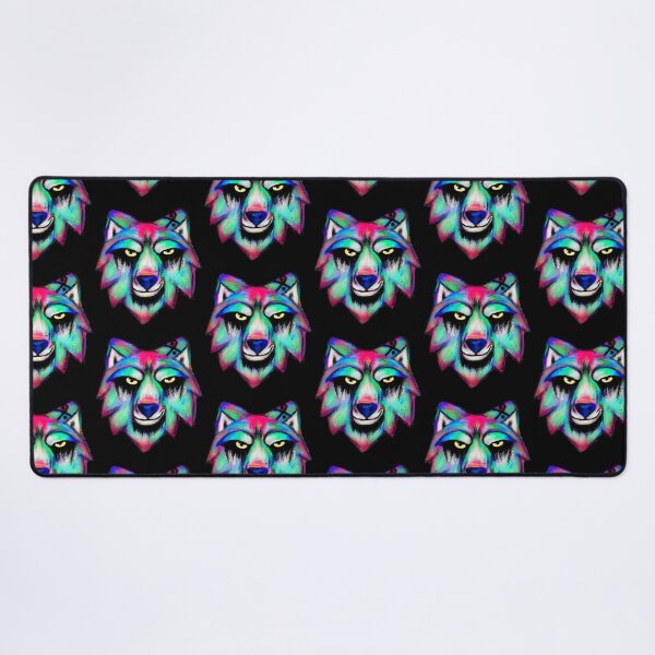 Item preview, Colorful wolf designed and sold by ConfuzRandomly.