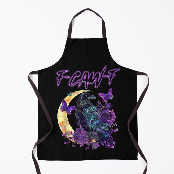 Item preview, F-Caw-F Funny Raven Black Crow Spooky Season Halloween Retro designed and sold by Juansustait.
