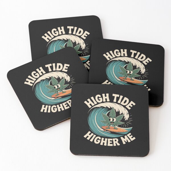 Item preview, Funny High Tide Surf Style Cannabis Leaf designed and sold by countntenov.