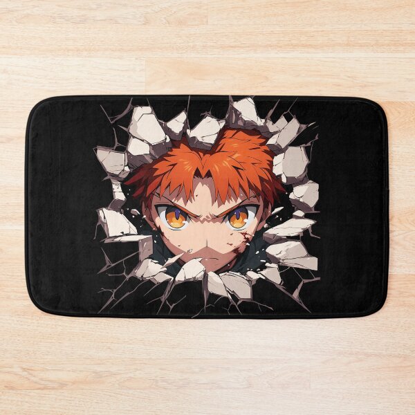 Item preview, Shirou Emiya Fate Stay Night Anime Orange Hair Hero Cracked Wall Peeking designed and sold by TorbenKuhano.