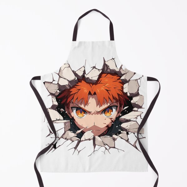Item preview, Shirou Emiya Fate Stay Night Anime Orange Hair Hero Cracked Wall Peeking designed and sold by TorbenKuhano.