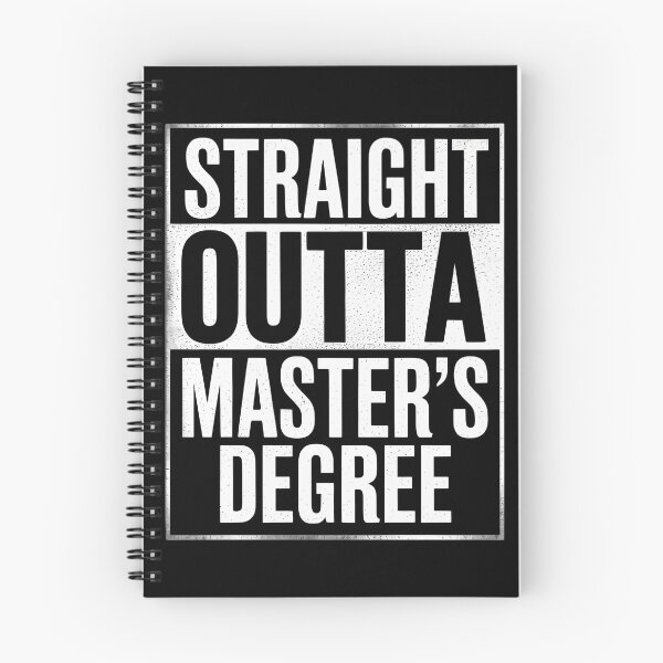 Item preview, Straight Outta Masters Degree Graduation designed and sold by CruelShadesSt.