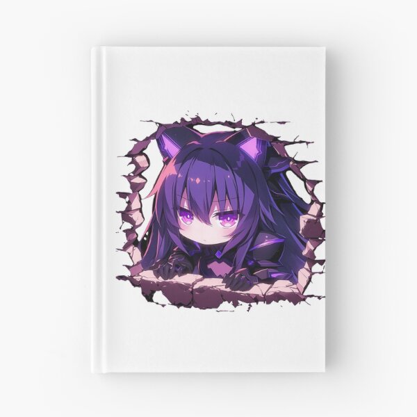 Item preview, Tohka Yatogami Chibi Kawaii Date A Live Anime Luminous Peeking designed and sold by TorbenKuhano.