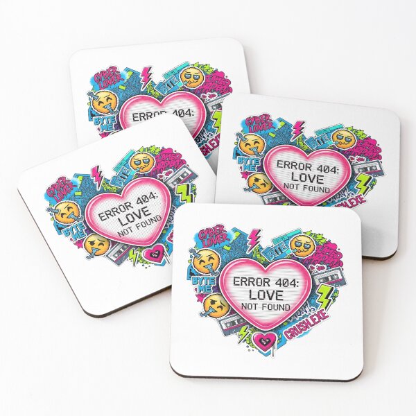 Item preview, Error 404 Love Not Found Cyberpunk Candy Heart designed and sold by Brendan Arthur Ring.