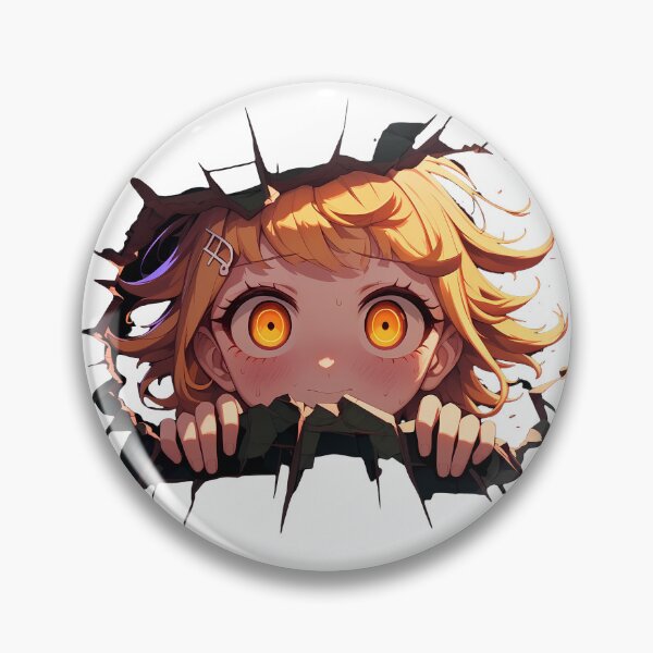 Item preview, Chihiro Fujisaki Peeking Through Wall Danganronpa Anime Girl designed and sold by TorbenKuhano.