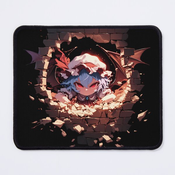 Item preview, Anime Remilia Scarlet Touhou Project Game Chibi Peeking Bat Wings Ruins designed and sold by TorbenKuhano.